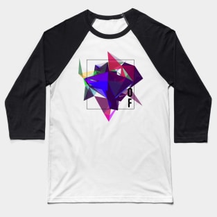Abstract Geometric Collage Baseball T-Shirt